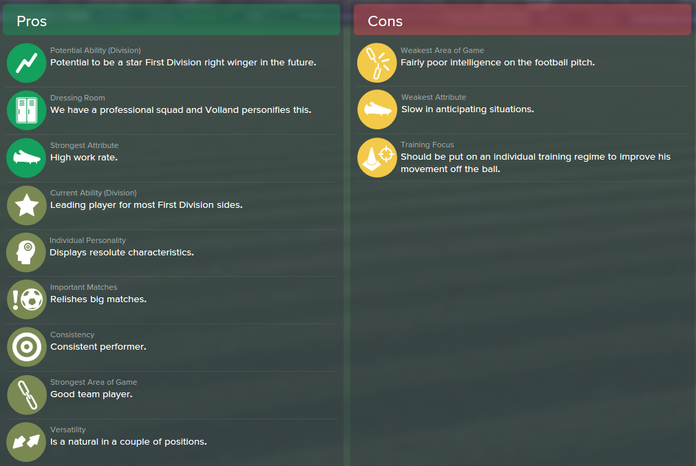 Kevin Volland, FM15, FM 2015, Football Manager 2015, Scout Report, Pros & Cons