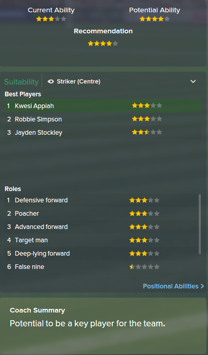 Kwesi Appiah, FM15, FM 2015, Football Manager 2015, Scout Report, Current & Potential Ability