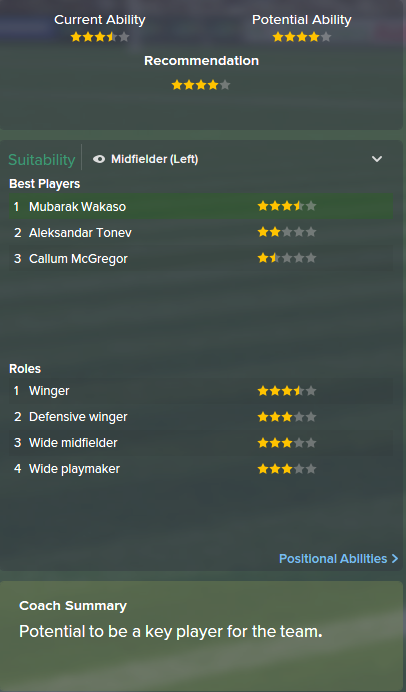 FM15, FM 2015, Football Manager 2015, Scout Report, Current & Potential Ability
