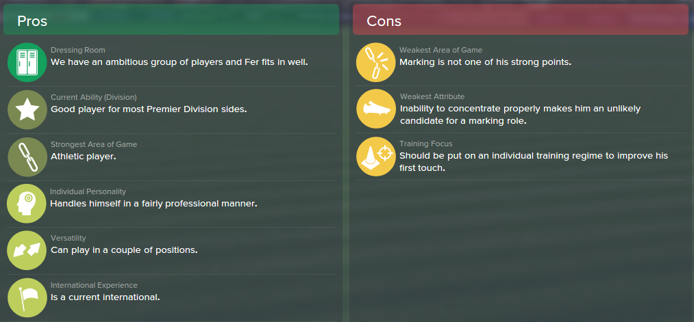 Leroy Fer, FM15, FM 2015, Football Manager 2015, Scout Report, Pros & Cons