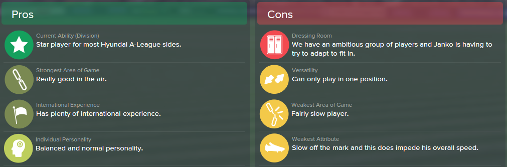 Marc Janko, FM15, FM 2015, Football Manager 2015, Scout Report, Pros & Cons