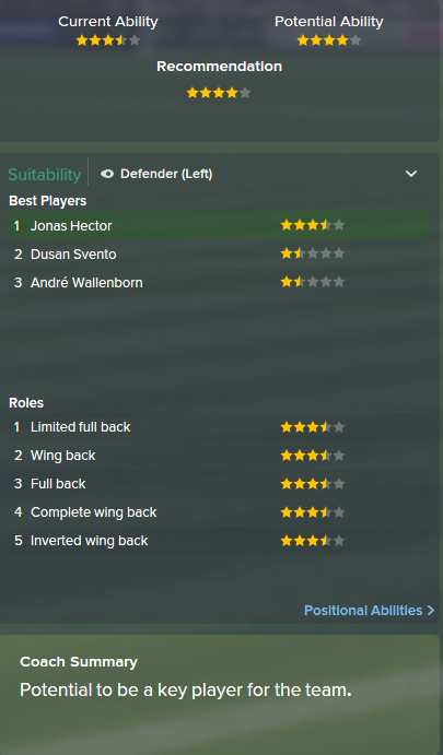 Jonas Hector, FM15, FM 2015, Football Manager 2015, Scout Report, Current & Potential Ability